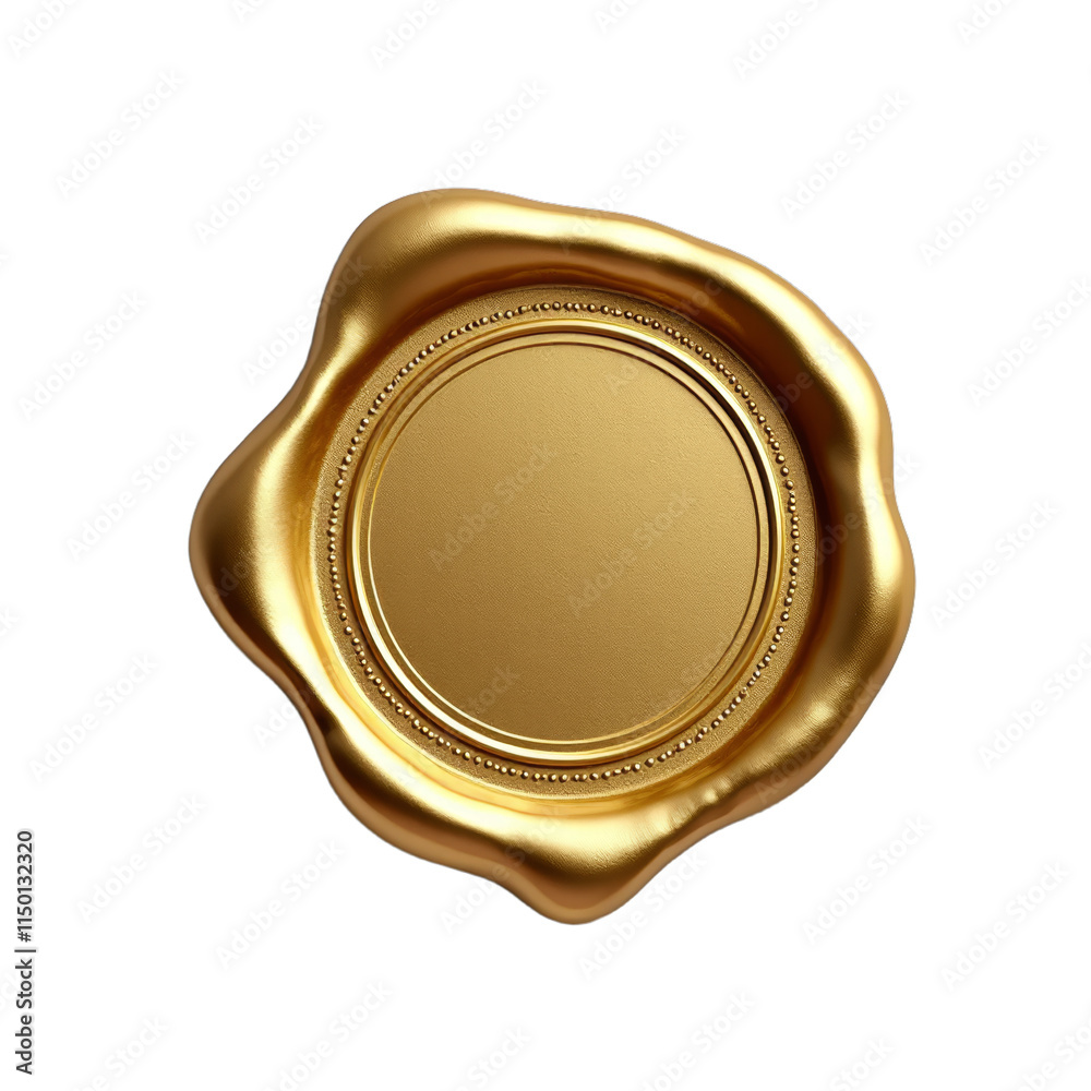 Gold button with scalloped edge Gold button with scalloped edge