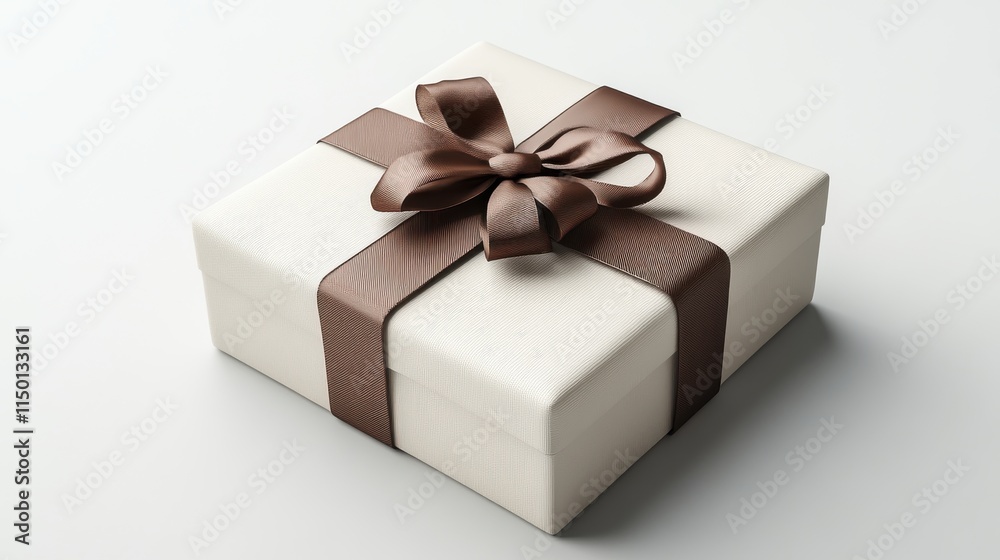 Obraz premium 3d render of gift box on white backgrou