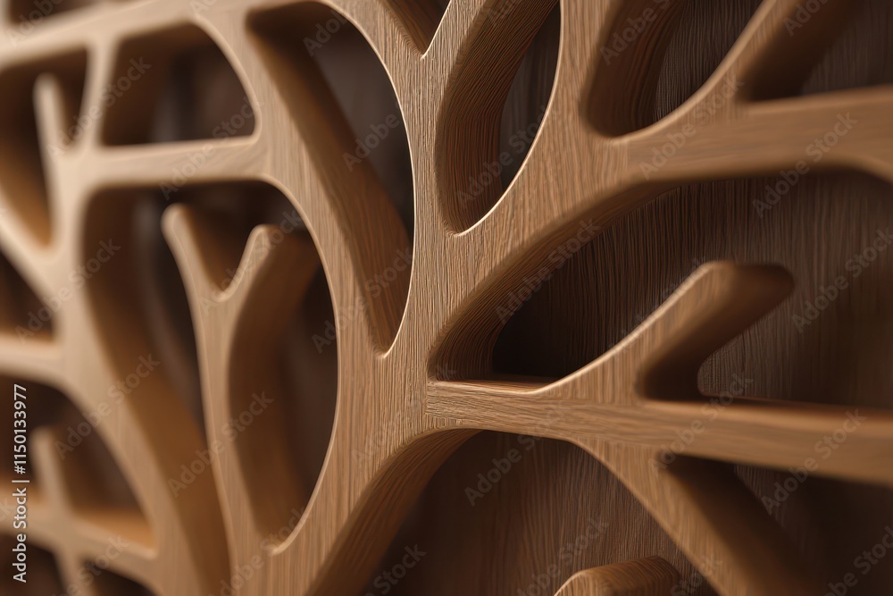 Intricate wooden wall art design. Intricate wooden wall art design.