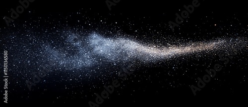 abstract colored dust explosion on a black background.abstract powder splatted background,Freeze motion of color powder exploding/throwing color powder, multicolored glitter texture photo