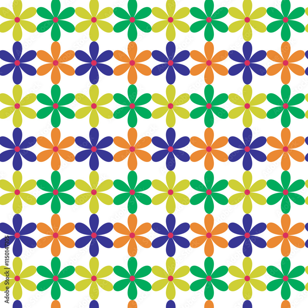 Seamless floral flower pattern design Seamless floral flower pattern design