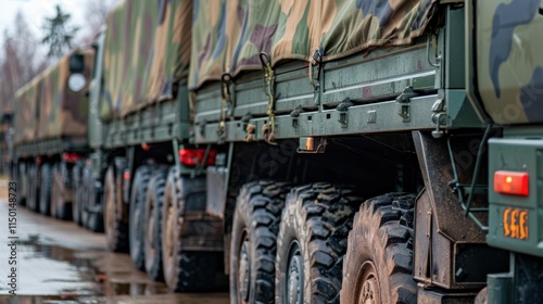 Military Supply Line: A vital route for transporting goods, ammunition, and reinforcements to support troops, ensuring logistical strength in the field.
