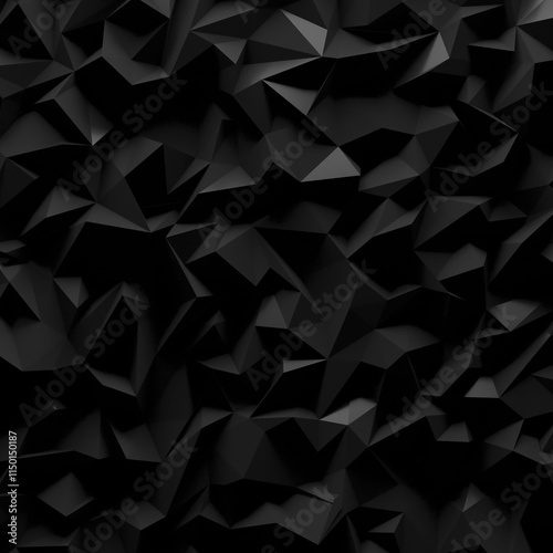 Abstract triangle Low Polygon background wallpaper texture 3d render	
