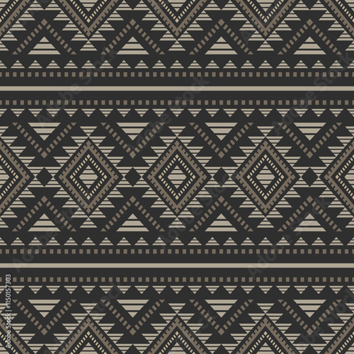 Southwest Aztec geometric Native American Mexican Navajo tribal ethnic boho indian texture ornament seamless pattern fabric colorful design vector for woven textile printing blanket rug carpet fashion