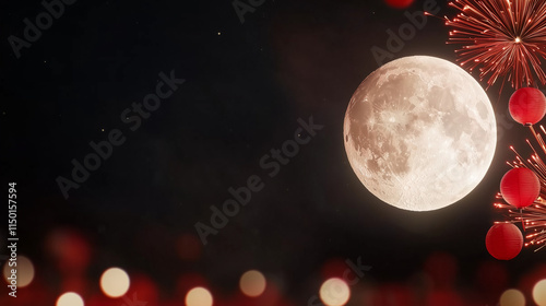 Full Moon Night with Festiv...