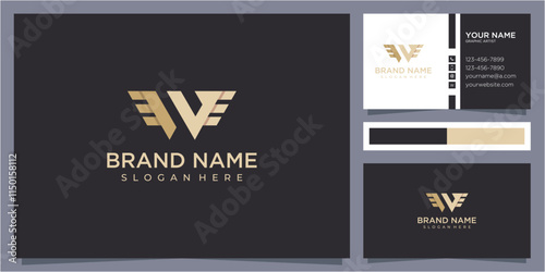 W letter for wings logo design, combine w letter and wings icon, letter W logo design