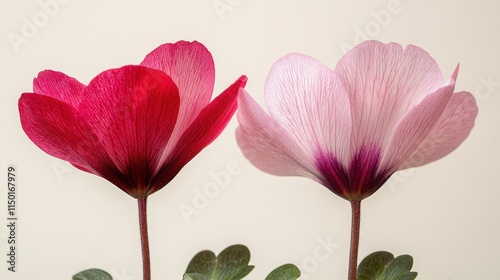 beautiful cyclamen flower clipart isolated on a white background cyclamen photo