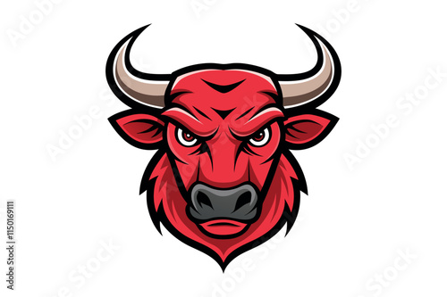 bull head mascot logo