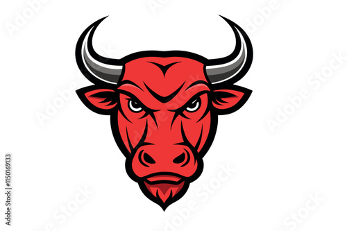 bull head mascot logo