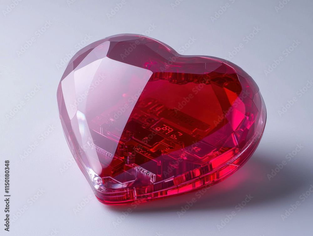 heart shaped digital bank symbolizes love and savings, perfect for gifting heart shaped digital bank symbolizes love and savings, perfect for gifting