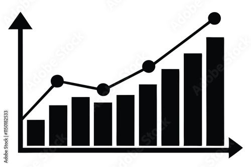 organic traffic graph line art vector illustration Eps File