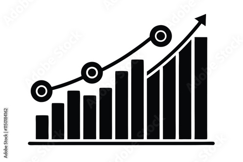 organic traffic graph line art vector illustration Eps File