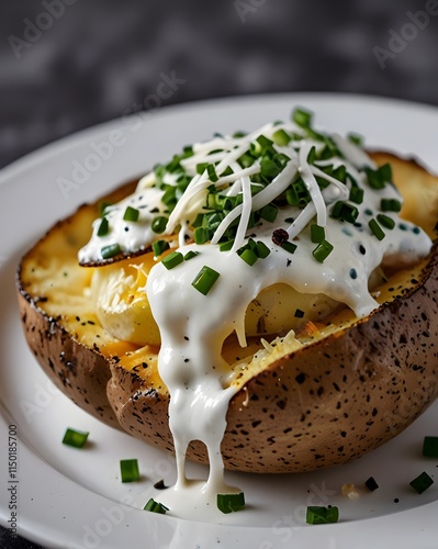 Close up of Baked Potato photo