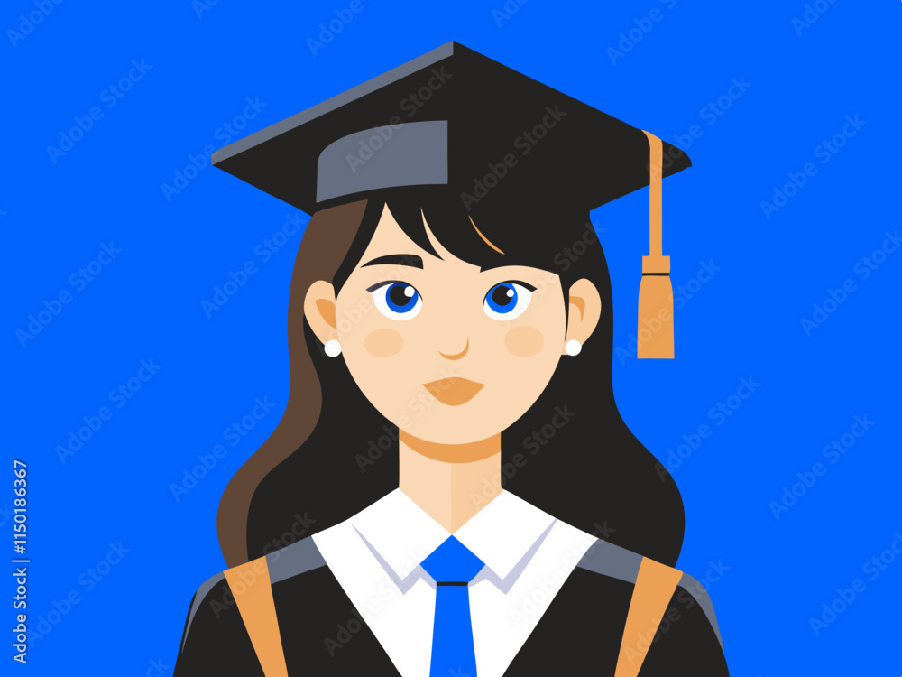 Graduation cap line icon vector illustration set. Graduation cap line icon vector illustration set.