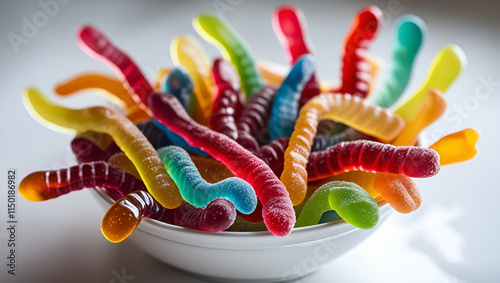 Title: A vibrant and playful still life of a bowl

