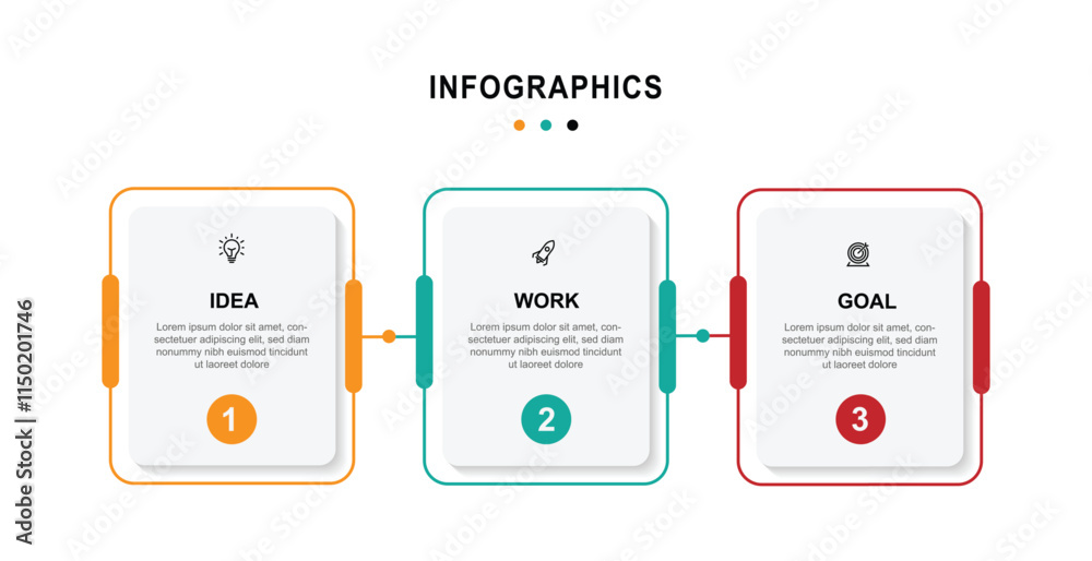 3 step table infographic template can be used for workflow, business information and web graphic design 3 step table infographic template can be used for workflow, business information and web graphic design