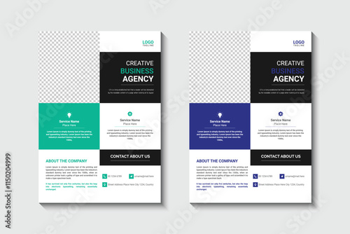 Case study flyer template design
