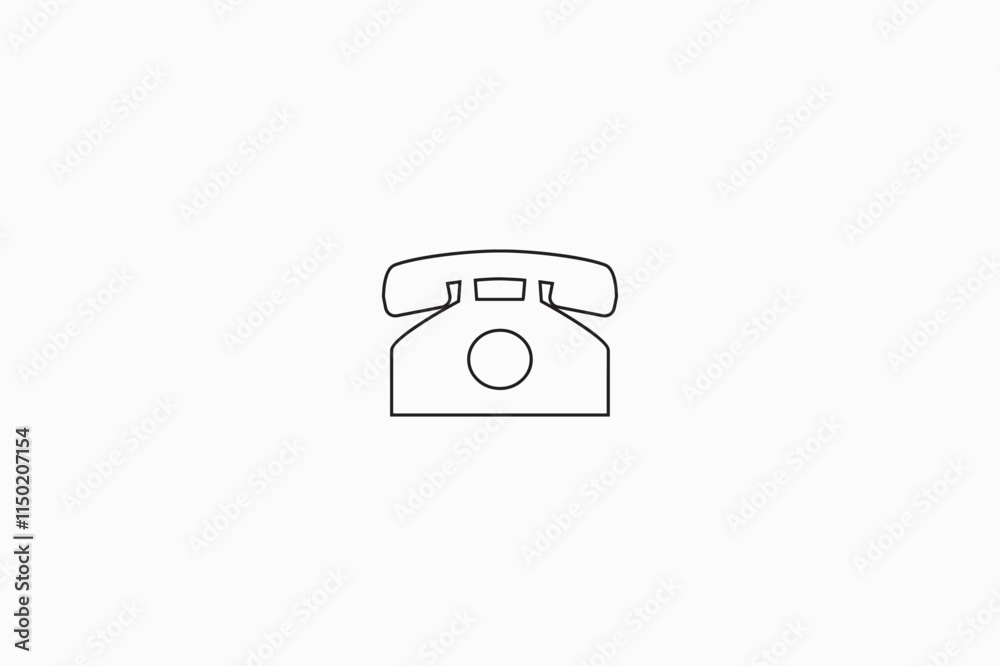 A Telephone vector silhouette image made by adobe illustrator. A Telephone vector silhouette image made by adobe illustrator.