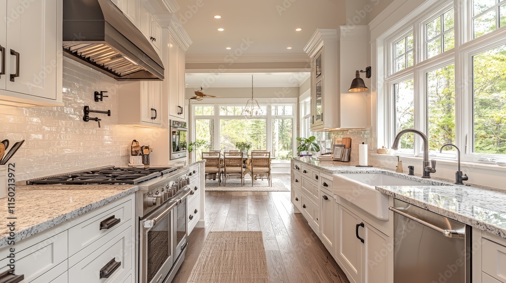 Modern Kitchen with Natural Light and Elegant Design Modern Kitchen with Natural Light and Elegant Design