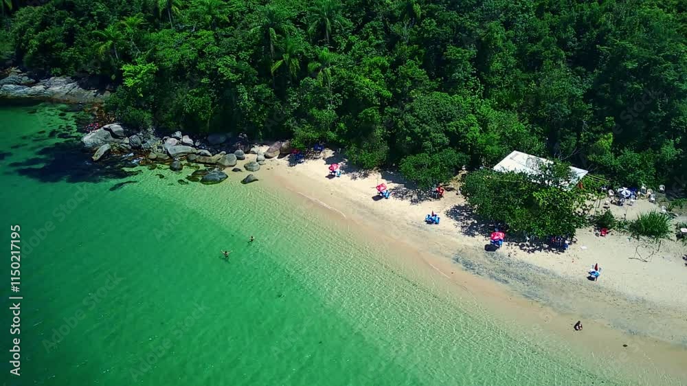 Aerial view of island in Paraty, Rio de Janeiro, Brazil. Seascape. Aerial view of island in Paraty, Rio de Janeiro, Brazil. Seascape.