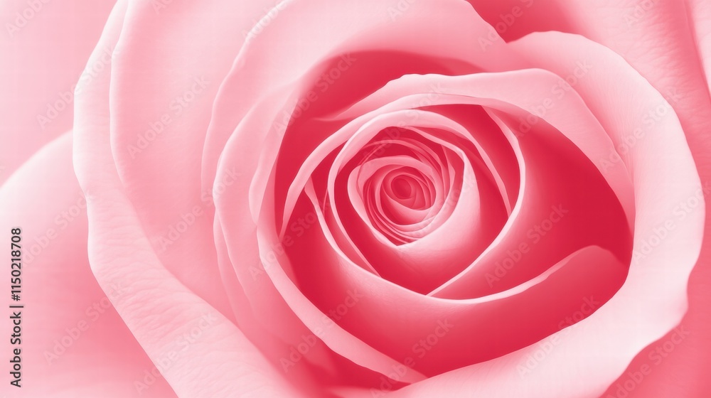 Pink Rose Close-Up Delicate Petals and Soft Texture Pink Rose Close-Up Delicate Petals and Soft Texture