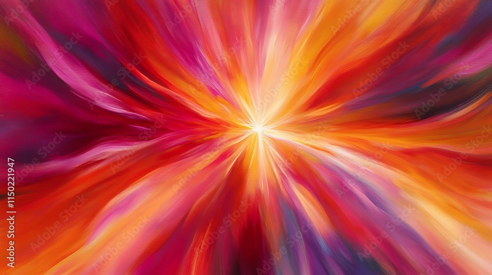 Obraz premium A dynamic and colorful abstract background featuring radiant streaks of light in various directions 