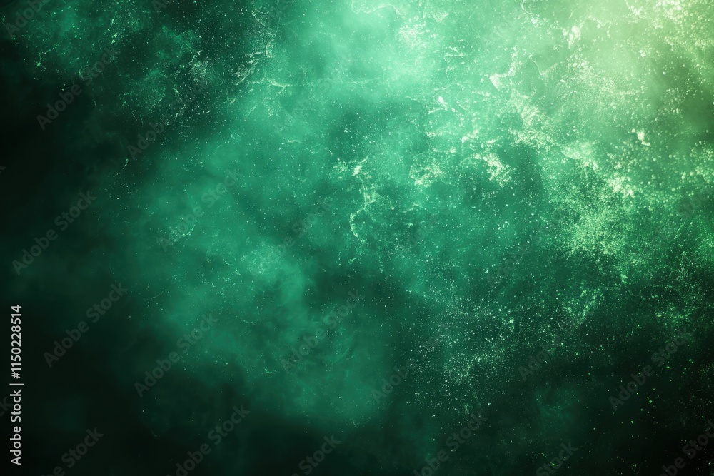 Obraz premium Emerald Green Nebula Texture
