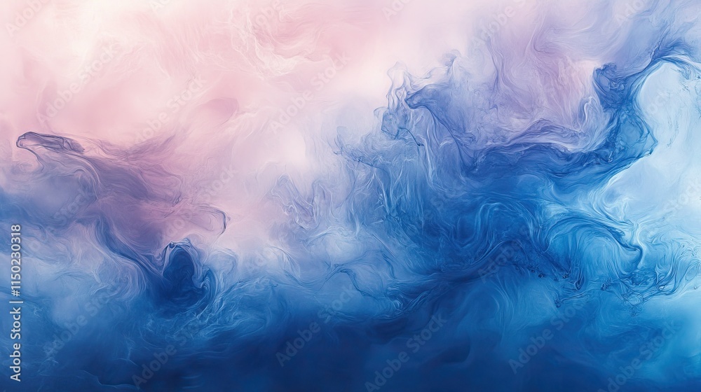 Smooth, liquid-like gradient forms in blue and pink tones, blending seamlessly in an ethereal, abstract composition. Smooth, liquid-like gradient forms in blue and pink tones, blending seamlessly in an ethereal, abstract composition.