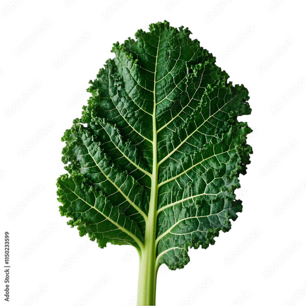 Organic Green Lacinato Kale on transparent background Organic Green Lacinato Kale on transparent background