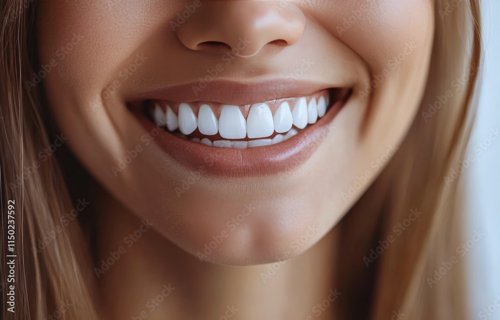 Bright smile of a young woman showcasing healthy teeth and beautiful freckles in casual setting Bright smile of a young woman showcasing healthy teeth and beautiful freckles in casual setting