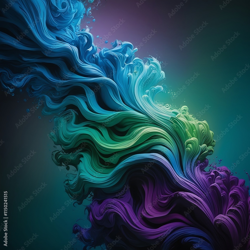 Fototapeta premium colorful abstract art background creativity drawing art