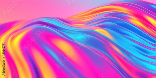 Wallpaper Mural 3d holographic pattern, psychedelic Torontodigital.ca