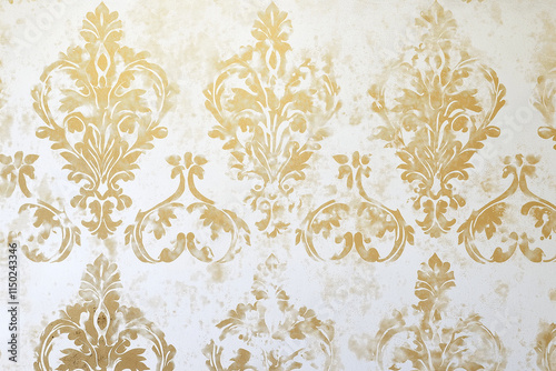 Gilded Let the delicate intricacies of white and gold wallpaper tell a story of luxury