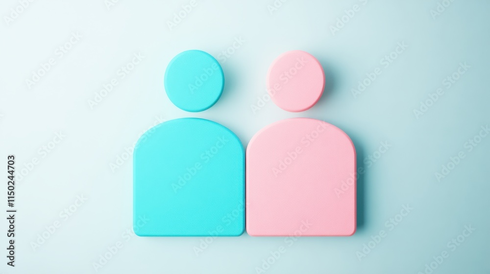 A minimalist illustration of two abstract figures in blue and pink, symbolizing partnership or connection against a soft pastel background. A minimalist illustration of two abstract figures in blue and pink, symbolizing partnership or connection against a soft pastel background.