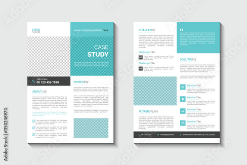 Corporate Business Case Study Flyer Design Template