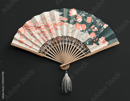 Floral Hand Fan photo