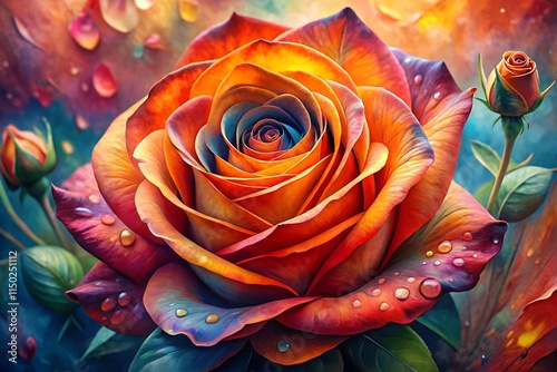 red rose petals