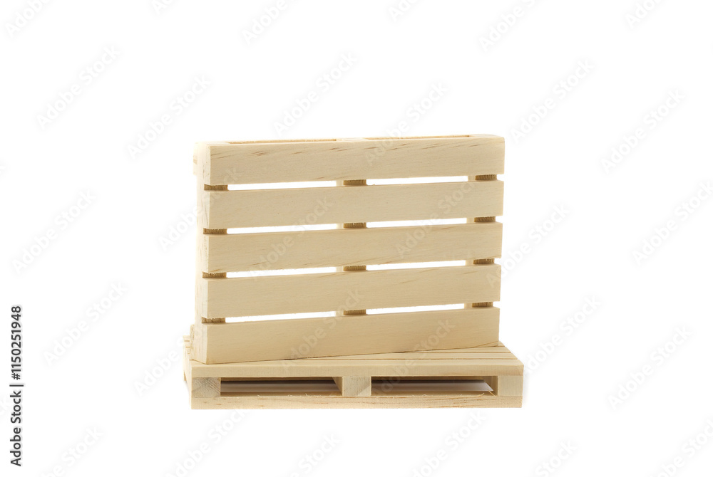 empty wooden pallet isolated on background. empty wooden pallet isolated on background.