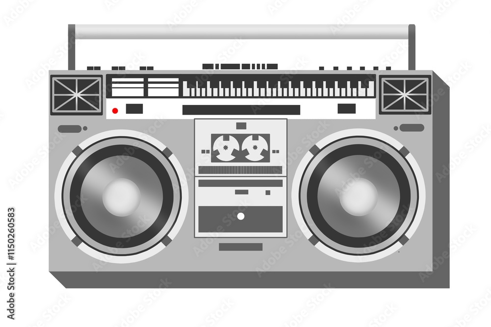 Radio, speaker, cassette, radio illustration, audio cassette recorder, music, radio element, stereo, digital, electronic, technology, player, sound, sound, music element, recorder, retro, vintage Radio, speaker, cassette, radio illustration, audio cassette recorder, music, radio element, stereo, digital, electronic, technology, player, sound, sound, music element, recorder, retro, vintage