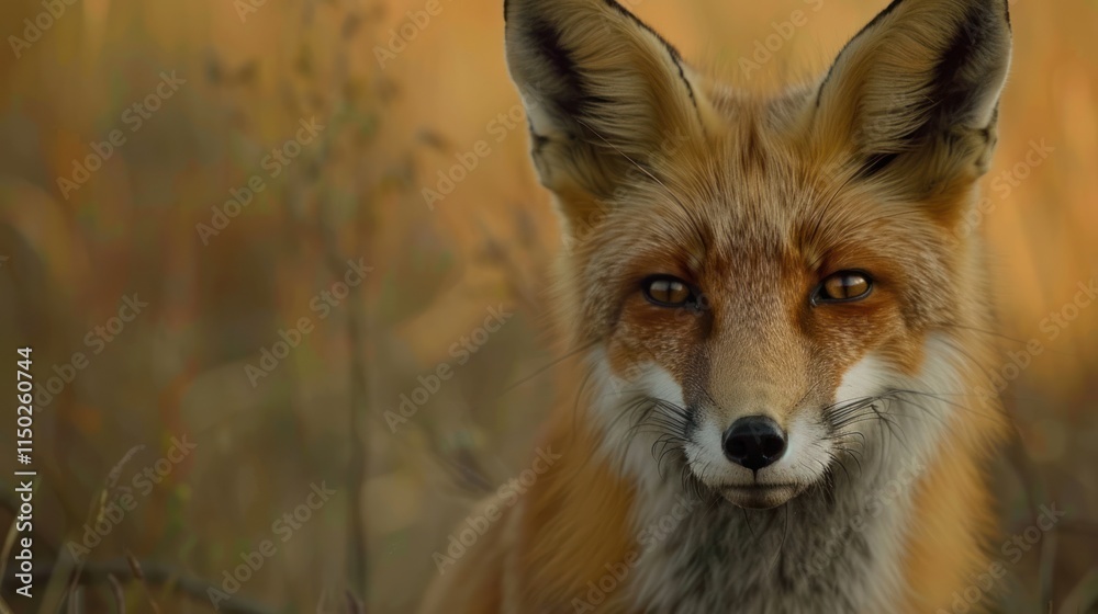 A Red Fox Portrait in the Wild A Red Fox Portrait in the Wild