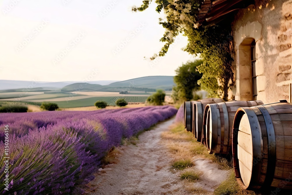 39 french countryside white lavender fields wine barrels and a w 39 french countryside white lavender fields wine barrels and a w