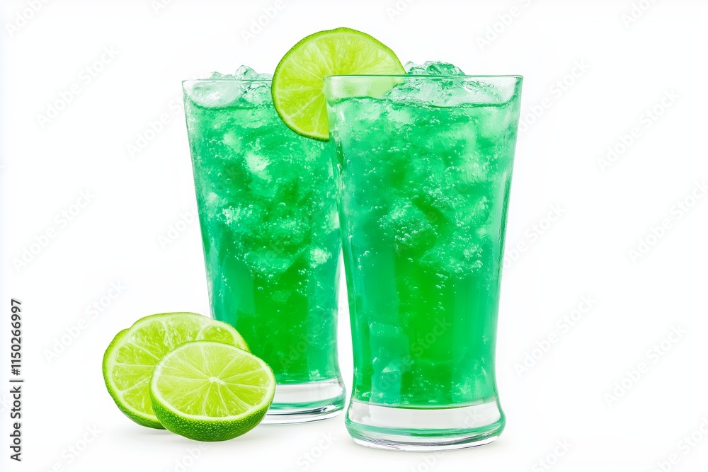 Fototapeta premium Lime soda drink