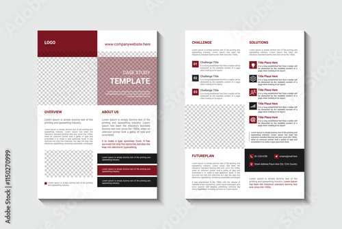 Corporate Business Case Study Flyer Design 