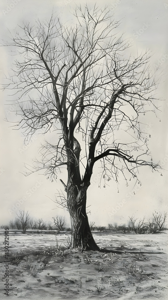 Solitary Tree in an Open Field: A Reflection on Nature's Quiet Resilience Solitary Tree in an Open Field: A Reflection on Nature's Quiet Resilience