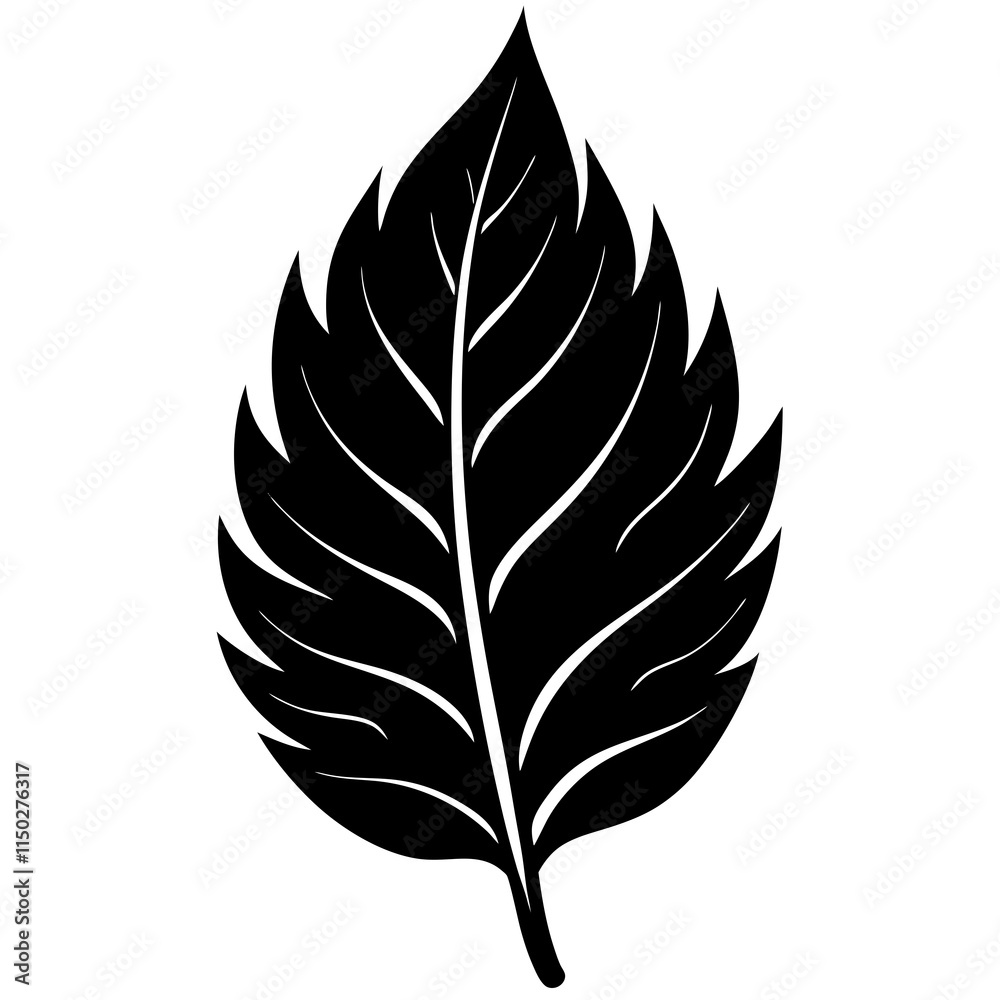 black and green leaves vector eps file