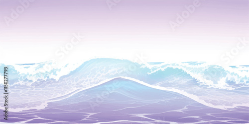 Abstract Ocean Texture in Purple & White: A serene, flowing watercolor texture representing abstract ocean waves in purple and white hues, ideal for backgrounds, banners, and abstract design work."
