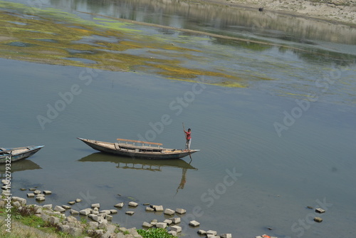 boat on the river Brakhaputra (Brakhaputra) photo
