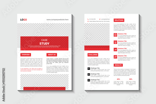 Case study flyer template design