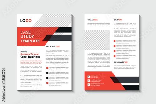 Case study flyer template design