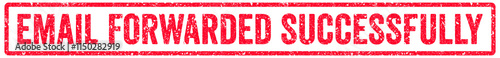 Email Forwarded Successfully Stamp Transparent Seal, Red Grunge Email Forwarded Successfully Word Rubber Stamp Seal